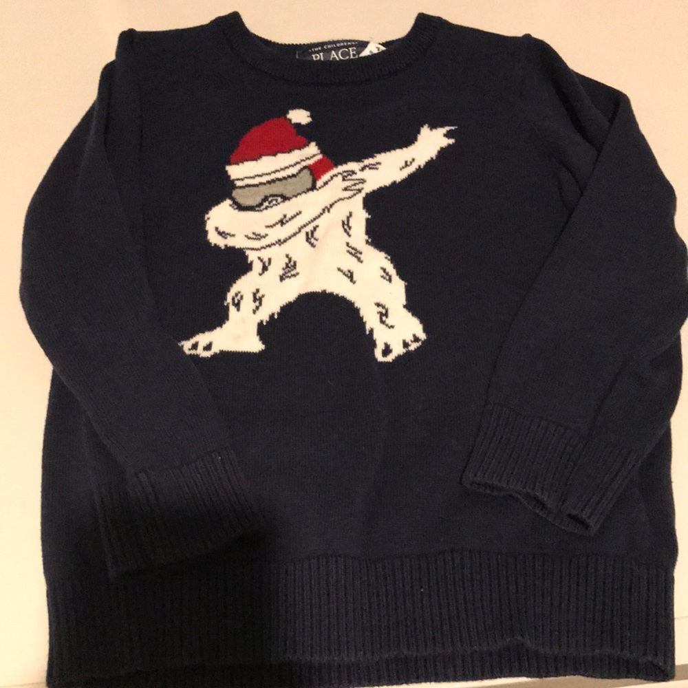 Dabbing abominable snowman sweater